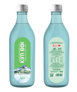 Nước khoáng thiên nhiên có Ga 350ml đóng trong chai thủy tinh